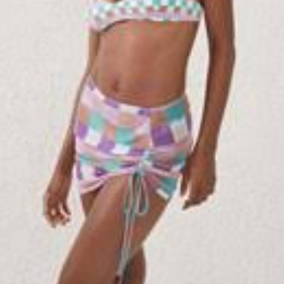 Cotton On BODY NEW Tie Side Check Brazilian Bikini Bottoms - Picture 13 of 13